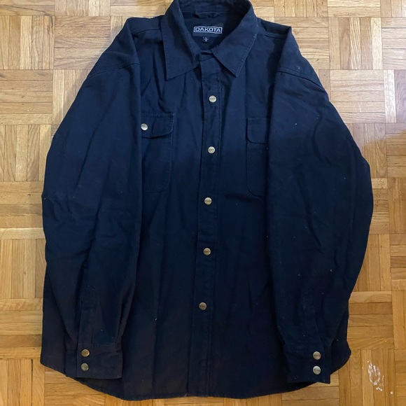 Men’s Large black DAKOTA collared jacket - Picture 3 of 3